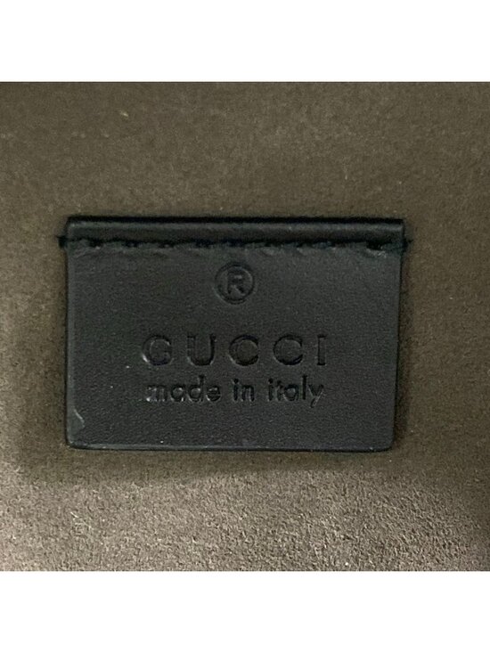 Gucci Backpack GG Supreme Beige Black Leather main image 10